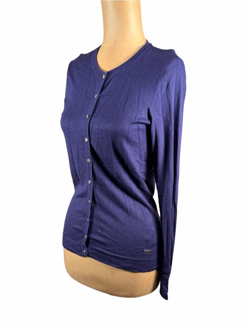 MOHITO Navy Button Front Sweater Cardigan